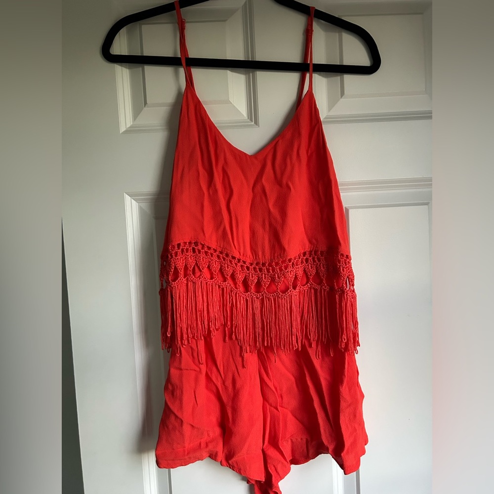Dream State Orange Romper